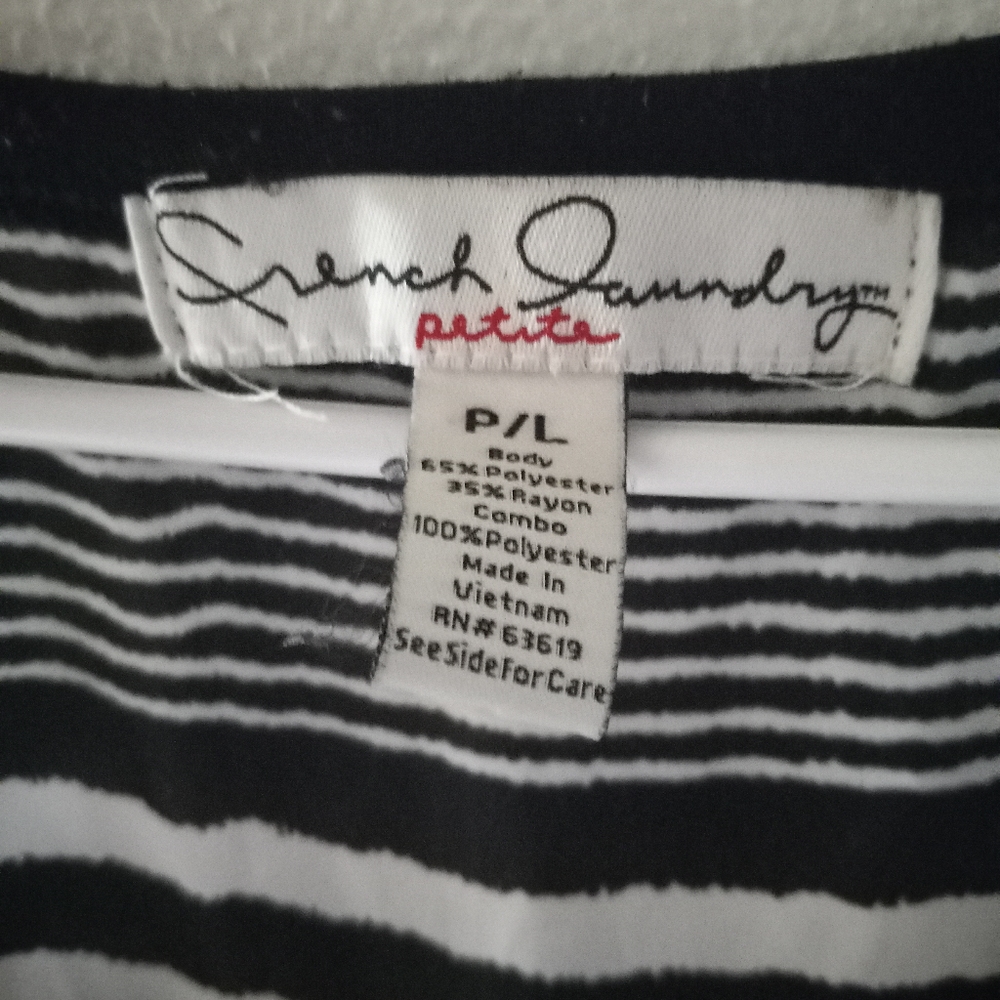 French Laundry Short Sleeveless Blouse sz Large Petite - Picture 2 of 3